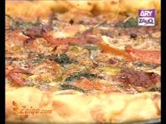 Vegetarian Pizza And Egg Puffs by Chef Meadha Rahat | Zaiqa