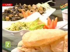 Raw Masala Puri, Egg & Cabbage Bhujiya, Ghatiya Ki Bhujiya And Cholai Ka Saag by Shireen Anwer | Zai